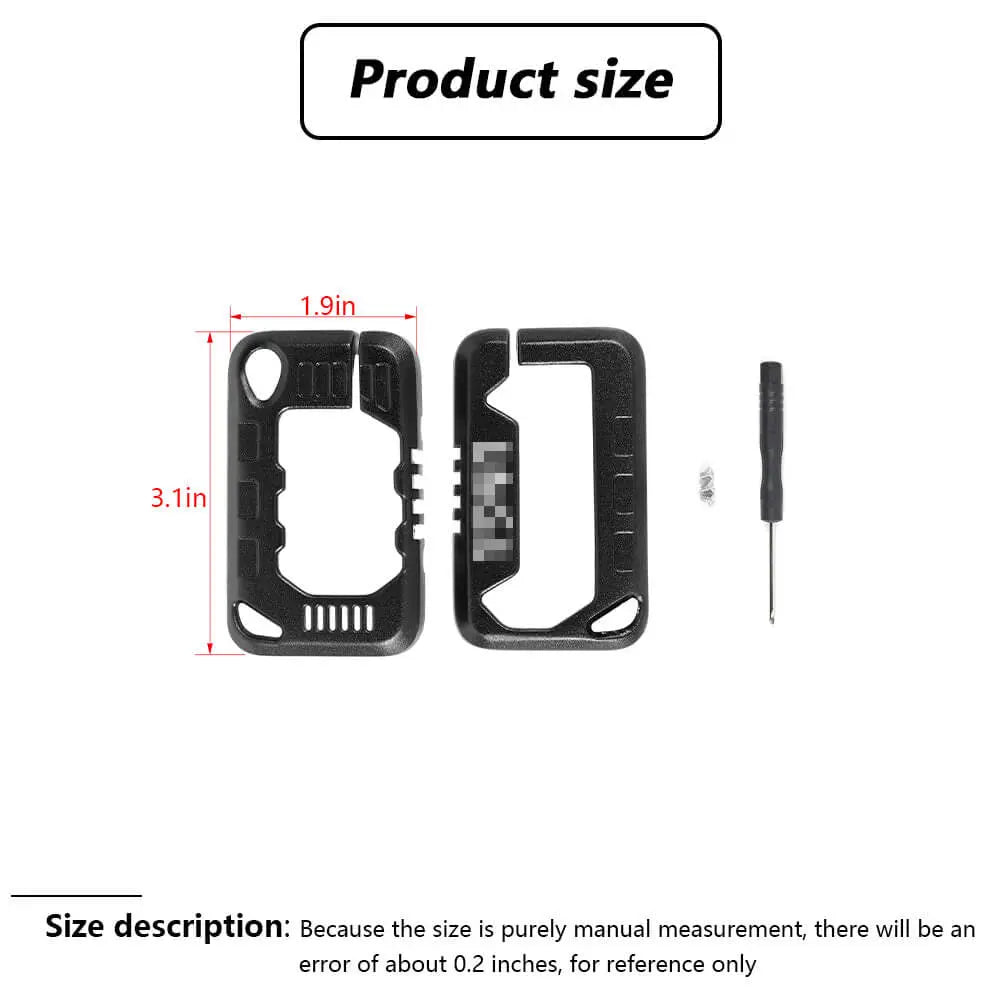 For 2018+ Jeep Wrangler JL & Gladiator JT Aluminum Alloy Key Case Trim Cover Shell Protector