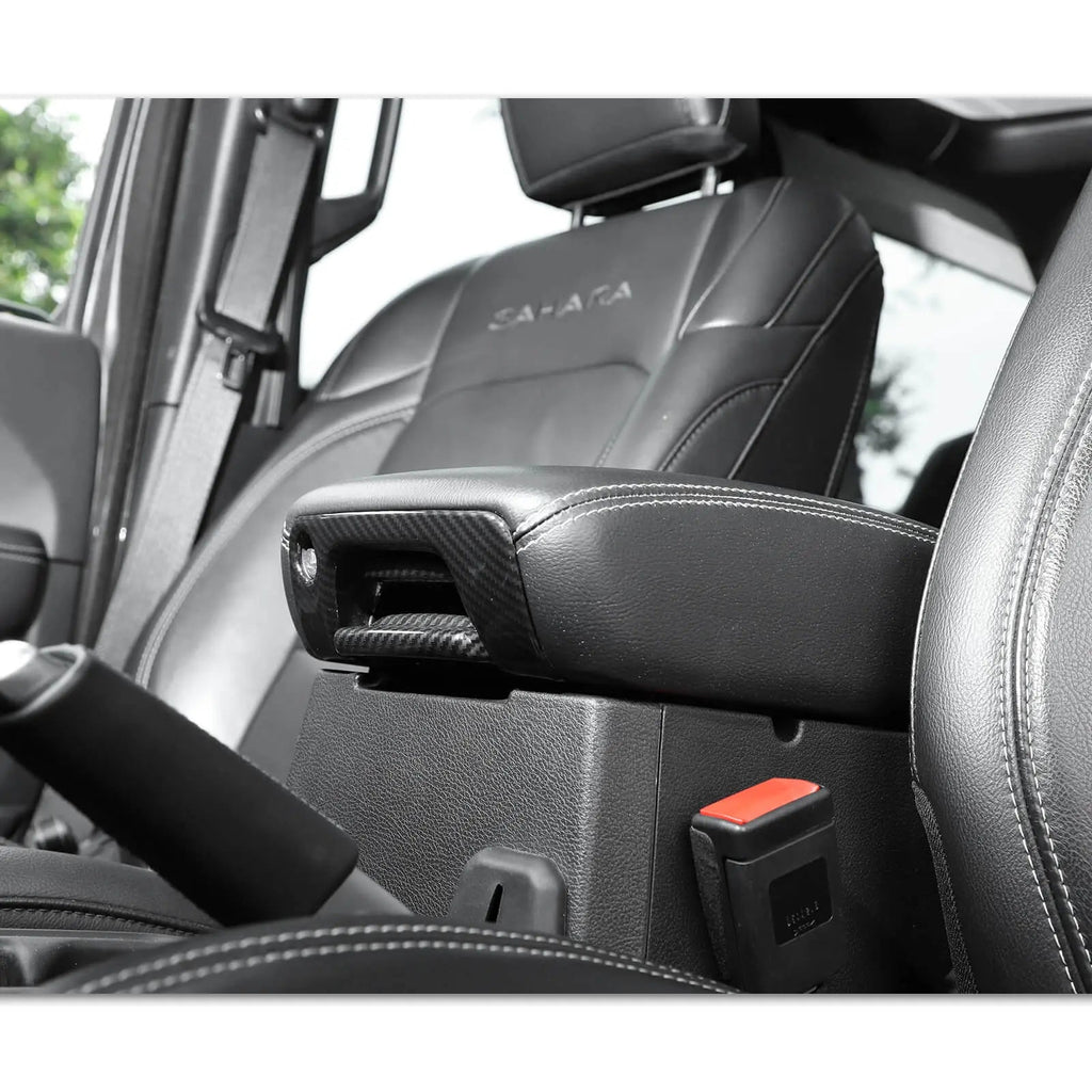For 2018+ Jeep Wrangler JL & Gladiator JT Armrest Storage Box Switch Trim Cover
