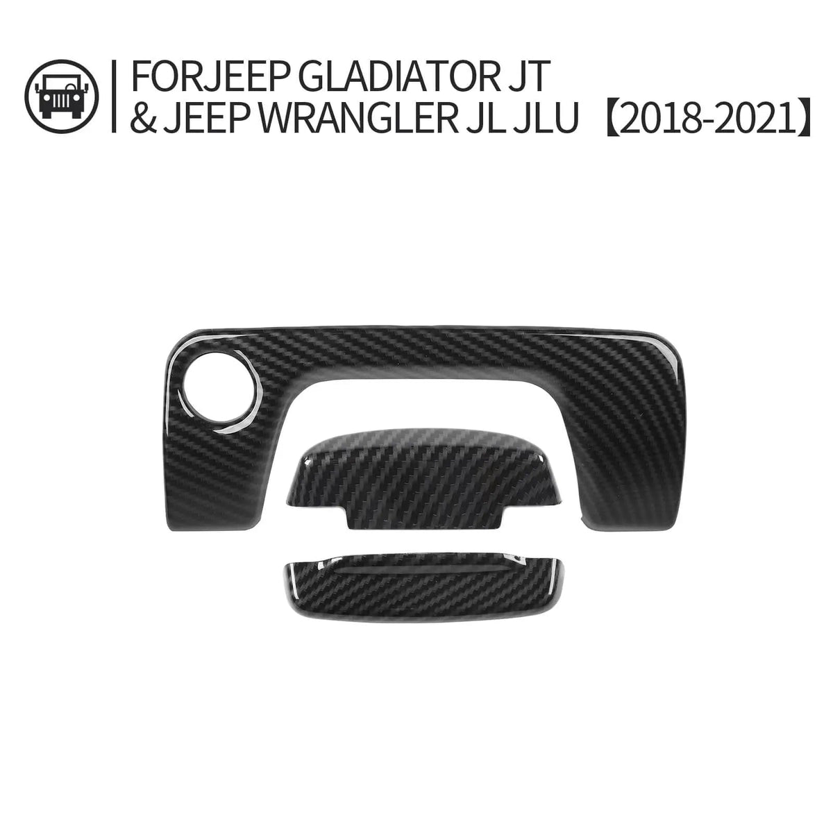 For 2018+ Jeep Wrangler JL & Gladiator JT Armrest Storage Box Switch Trim Cover