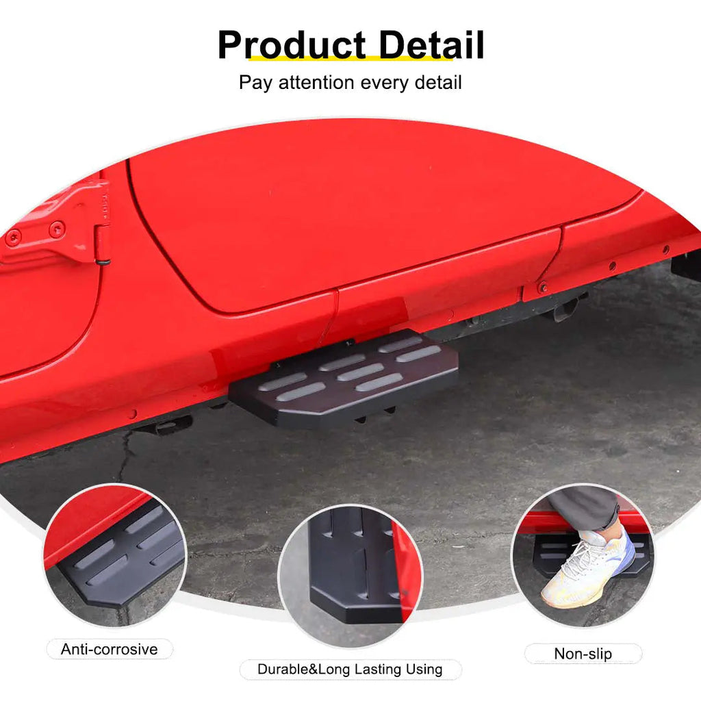 For 2018+ Jeep Wrangler JL & Gladiator JT Car Door Foot Step Pedal Accessories