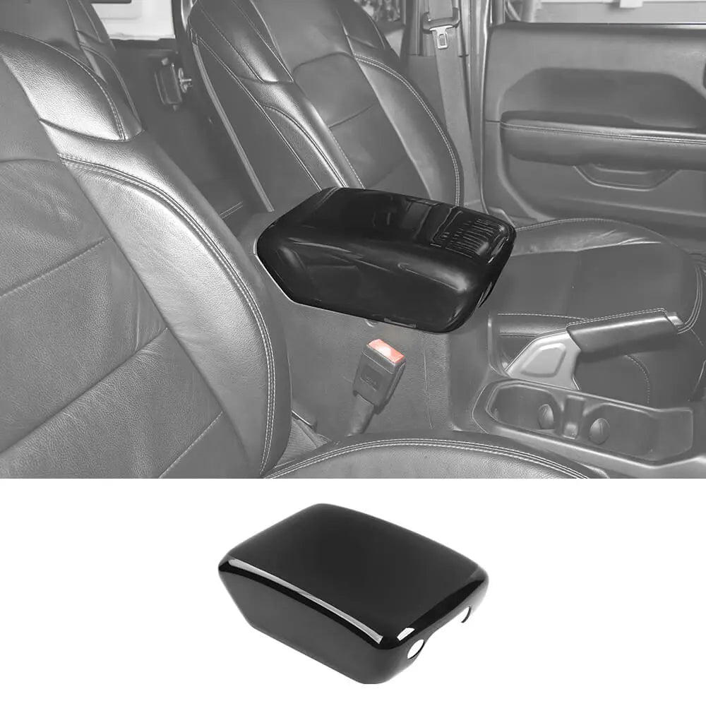 For 2018+ Jeep Wrangler JL & Gladiator JT Central Console Armrest Box Panel Cover Trim