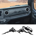 For 2018+ Jeep Wrangler JL & Gladiator JT Dashboard Co-pilot Decal Sticker Cover Trim Black