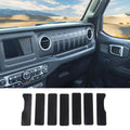 For 2018+ Jeep Wrangler JL & Gladiator JT Dashboard Grill Dash Sticker Decal