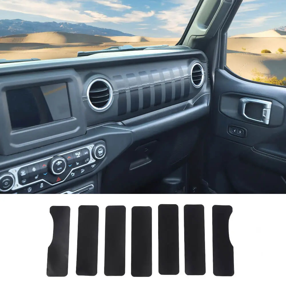 For 2018+ Jeep Wrangler JL & Gladiator JT Dashboard Grill Dash Sticker Decal