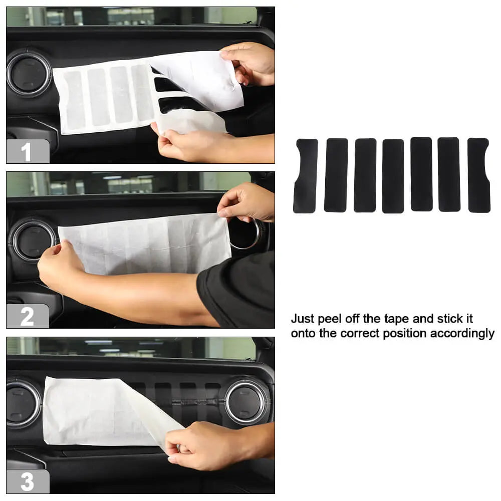 For 2018+ Jeep Wrangler JL & Gladiator JT Dashboard Grill Dash Sticker Decal