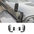 For 2018+ Jeep Wrangler JL & Gladiator JT Engine Hood Hinge Rear View Mirrors Door Off Anti-Shake (2 pcs)