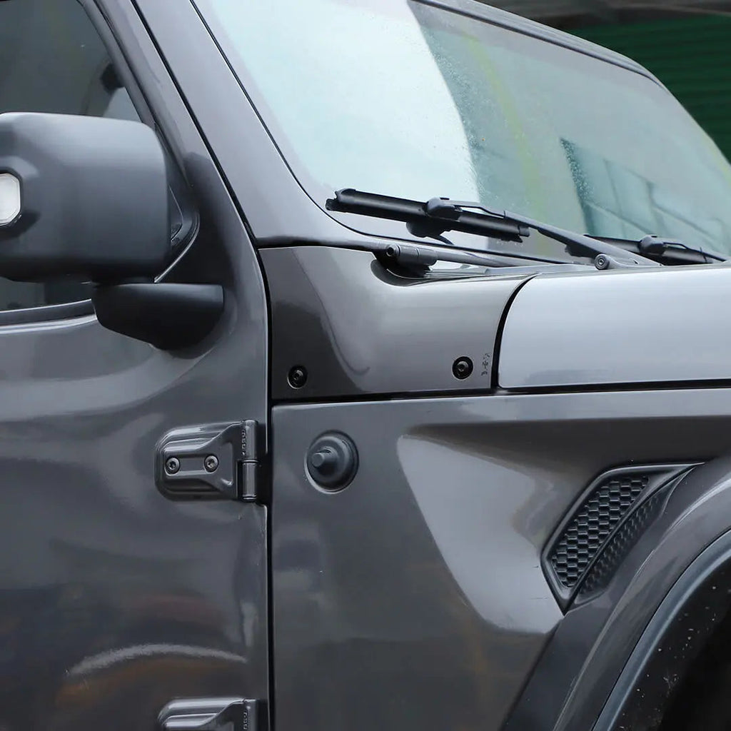 For 2018+ Jeep Wrangler JL & Gladiator JT Engine Hood Wrap Angle A-pillar Corner Trim Cover