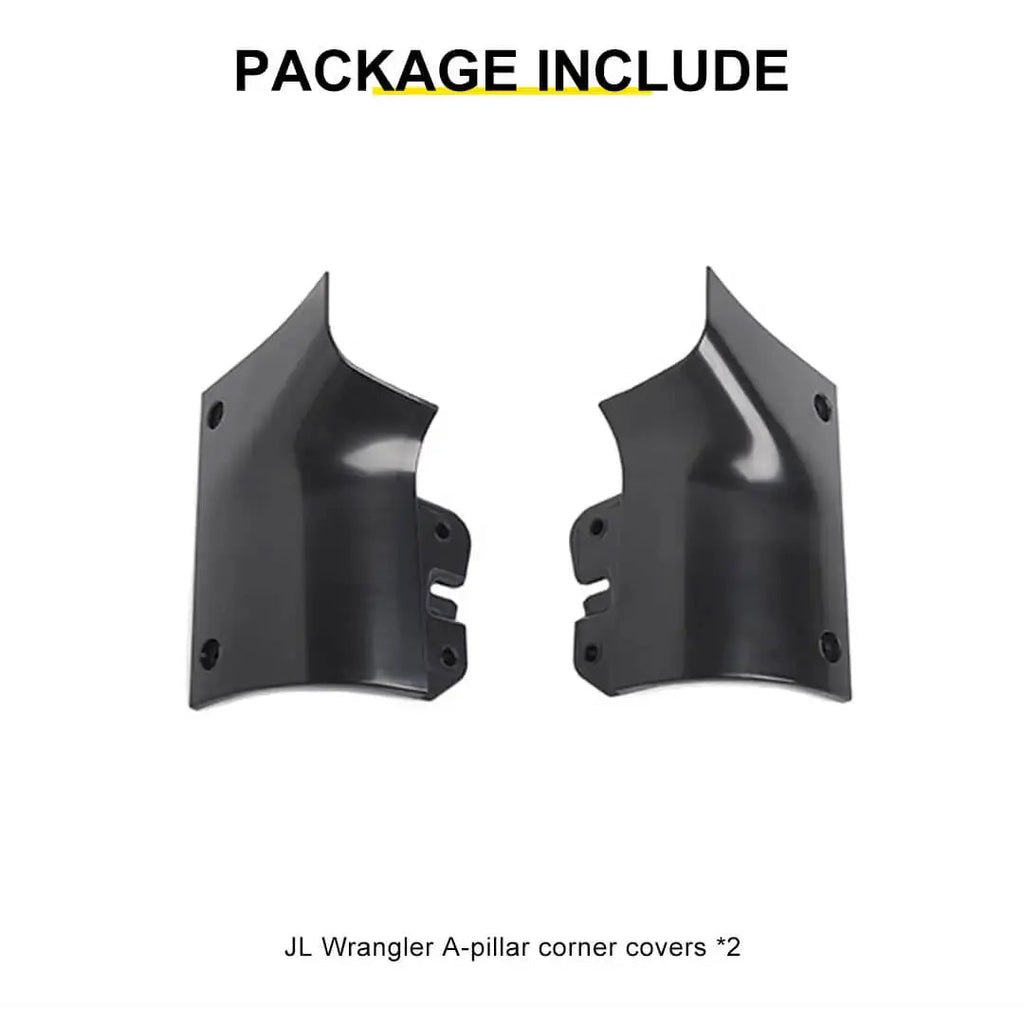 For 2018+ Jeep Wrangler JL & Gladiator JT Engine Hood Wrap Angle A-pillar Corner Trim Cover