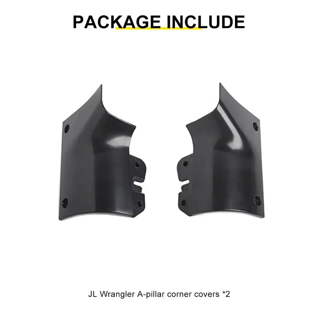 For 2018+ Jeep Wrangler JL & Gladiator JT Engine Hood Wrap Angle A-pillar Corner Trim Cover