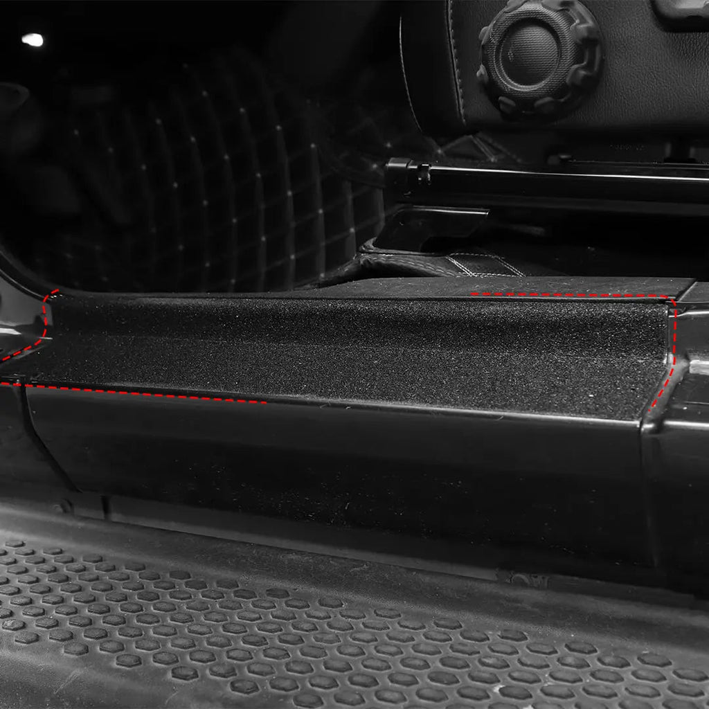 For 2018+ Jeep Wrangler JL & Gladiator JT Exterior Car Door Threshold Protection Stickers Cover