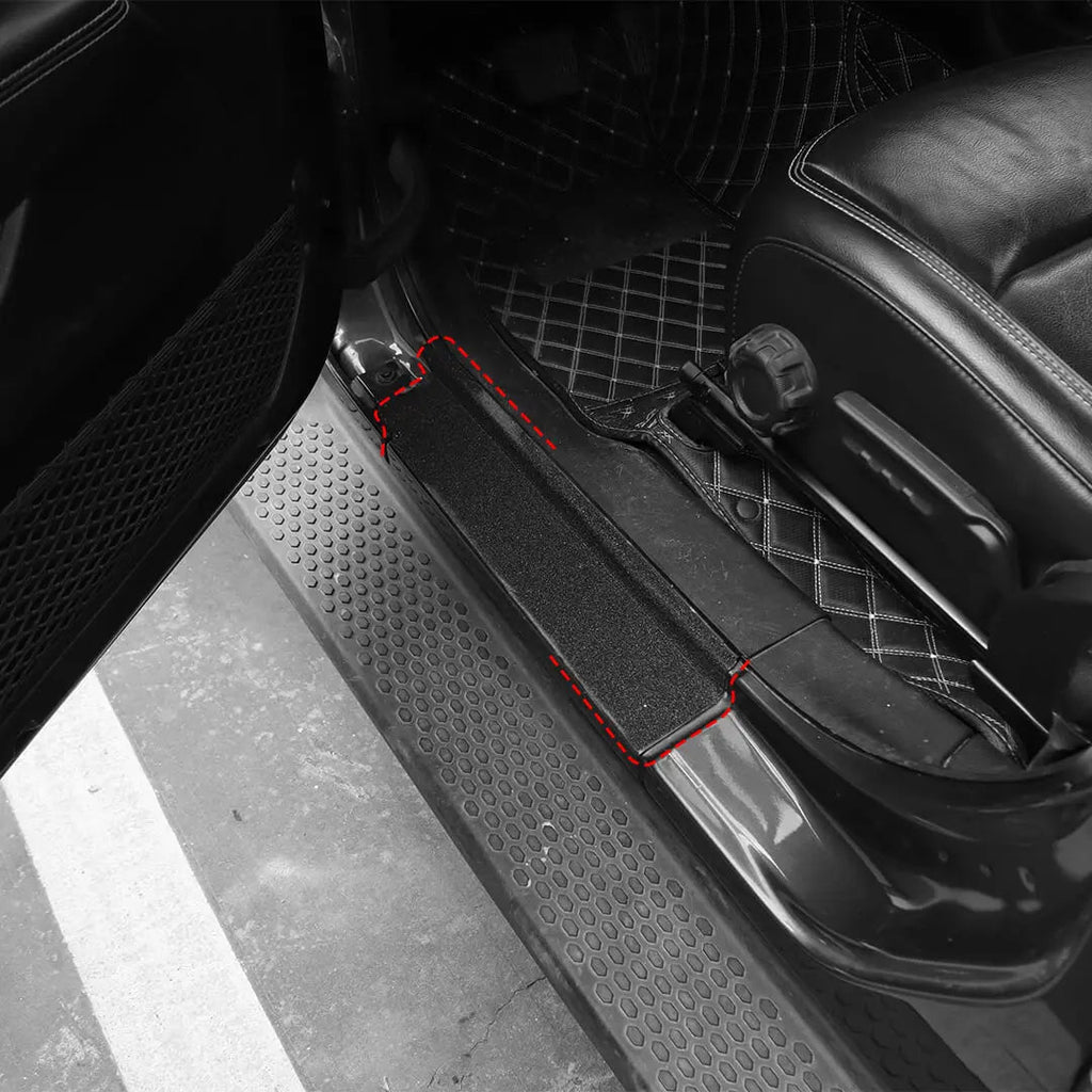 For 2018+ Jeep Wrangler JL & Gladiator JT Exterior Car Door Threshold Protection Stickers Cover