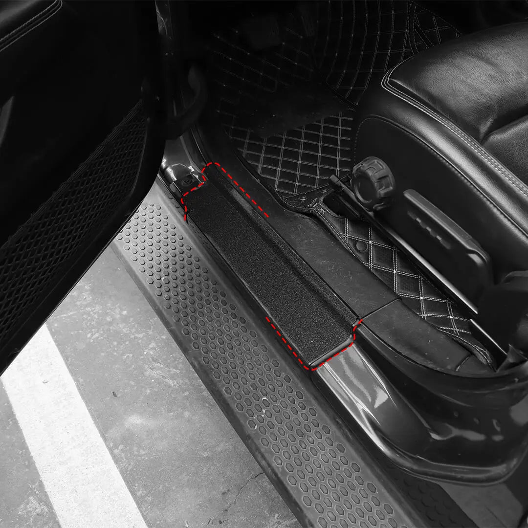 For 2018+ Jeep Wrangler JL & Gladiator JT Exterior Car Door Threshold Protection Stickers Cover