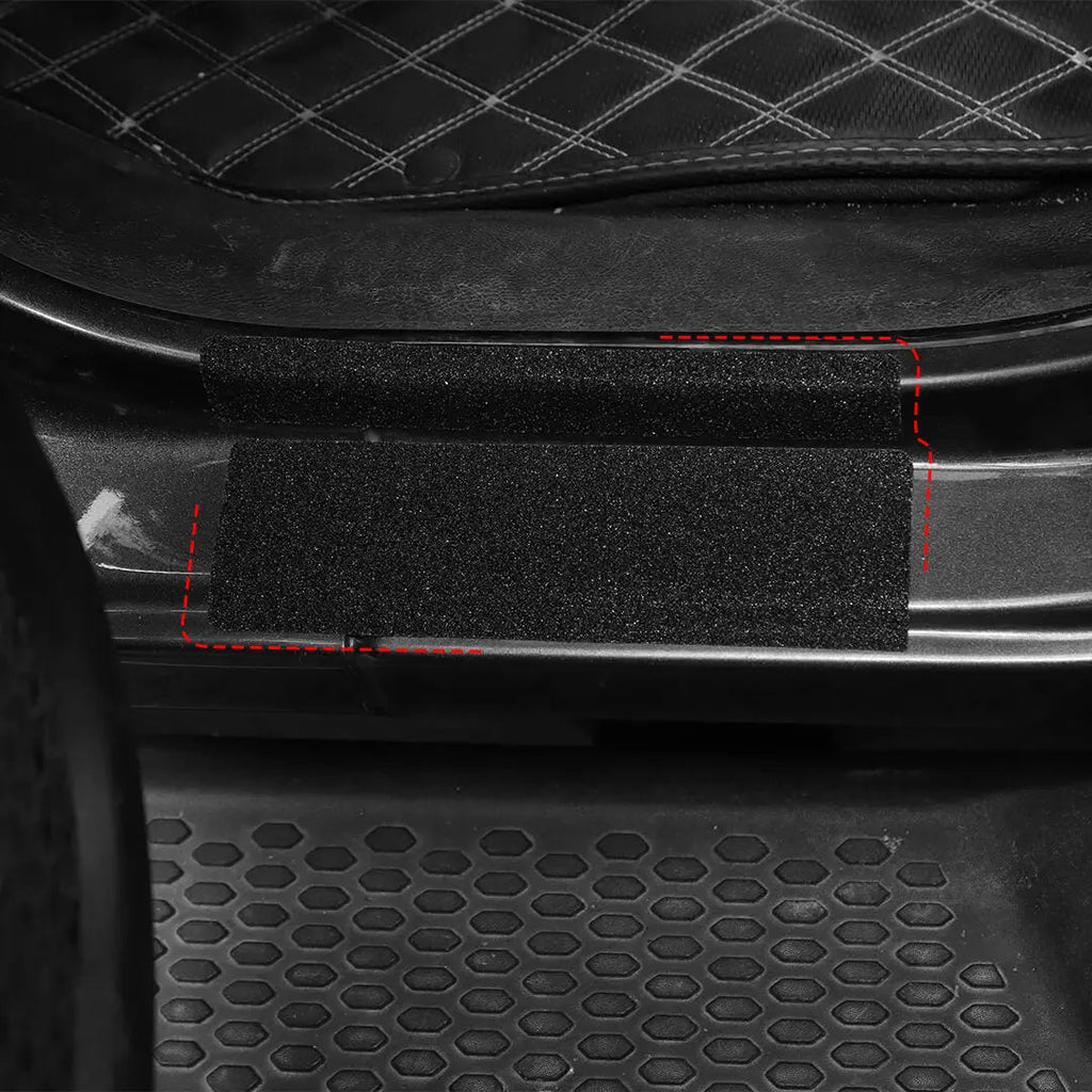 For 2018+ Jeep Wrangler JL & Gladiator JT Exterior Car Door Threshold Protection Stickers Cover
