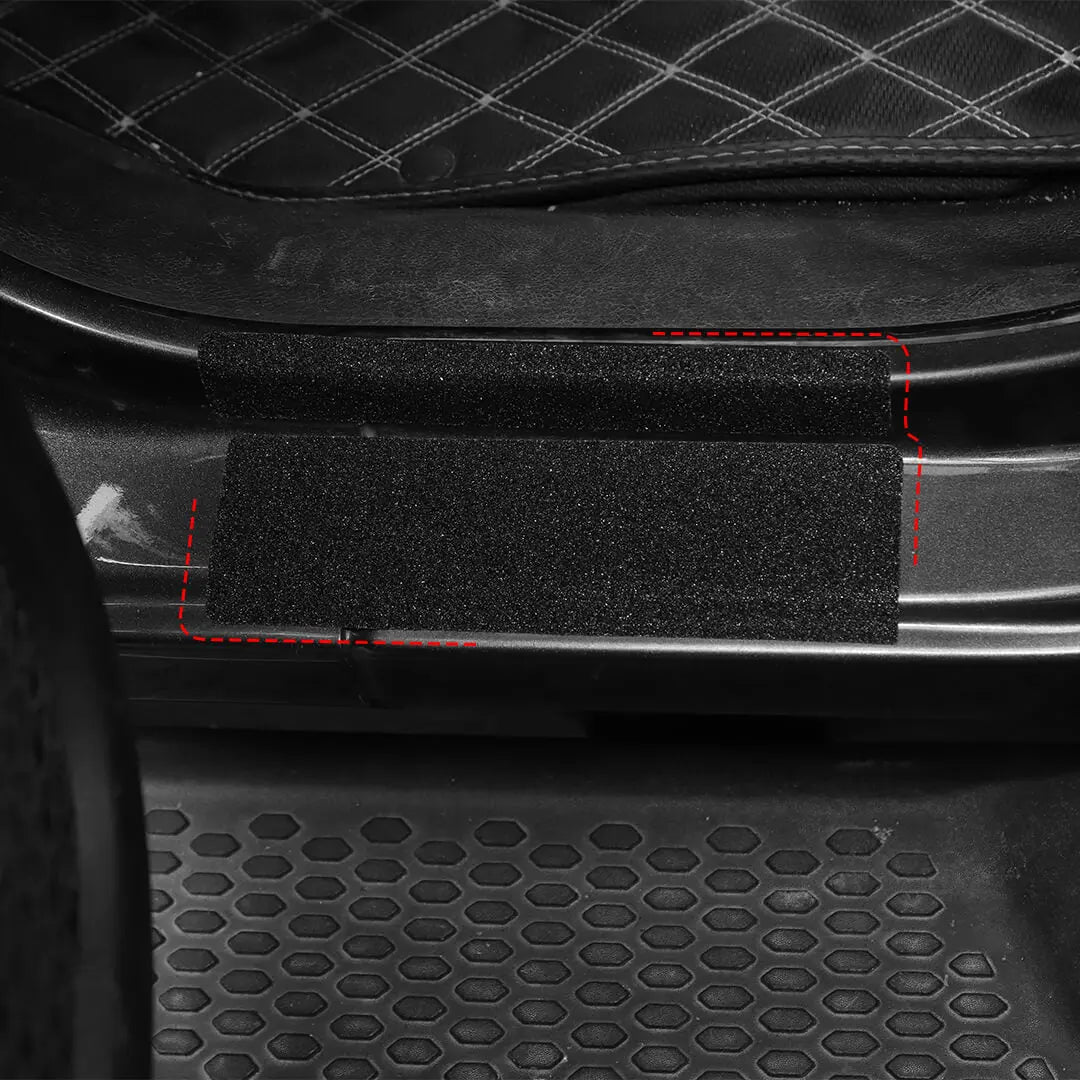 For 2018+ Jeep Wrangler JL & Gladiator JT Exterior Car Door Threshold Protection Stickers Cover