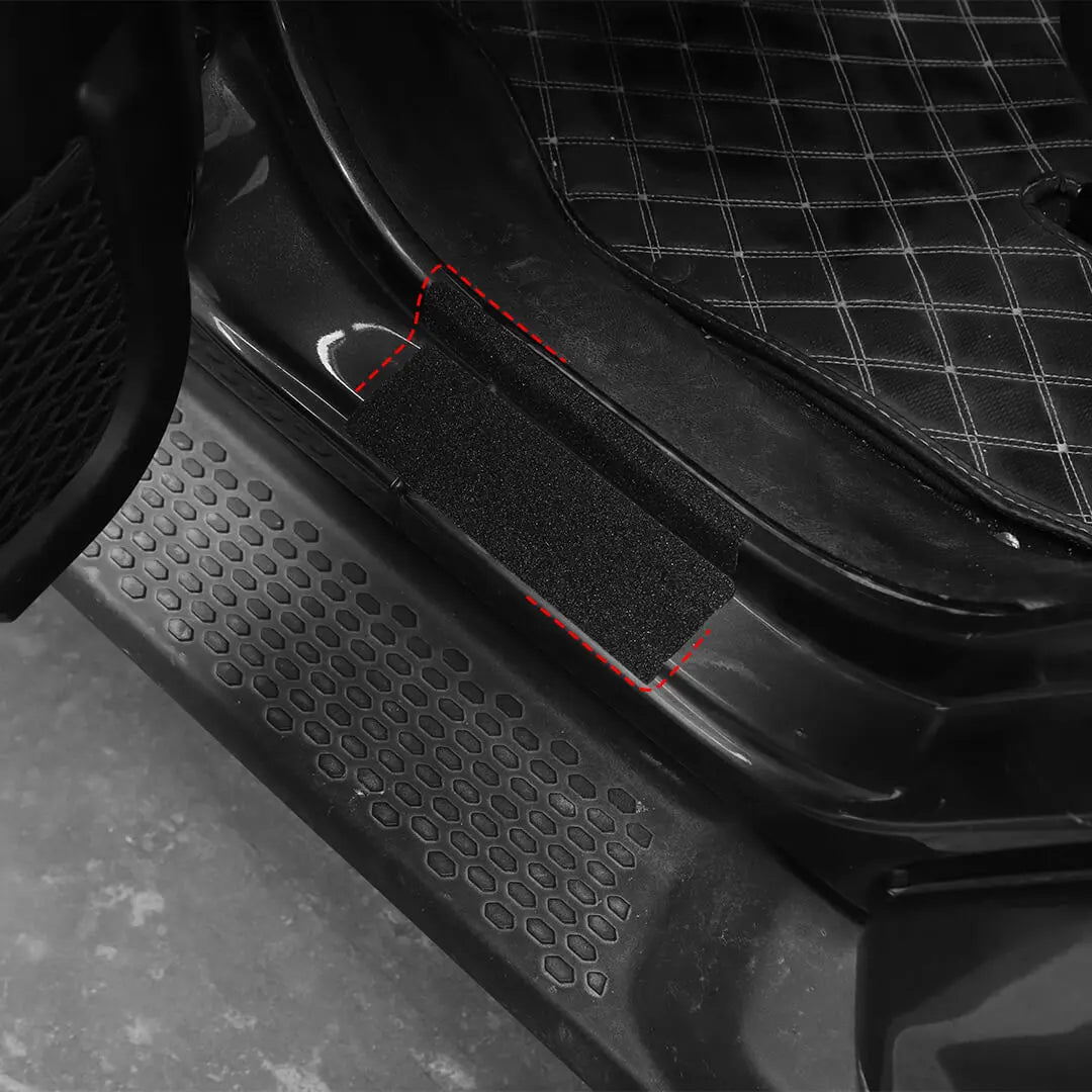 For 2018+ Jeep Wrangler JL & Gladiator JT Exterior Car Door Threshold Protection Stickers Cover