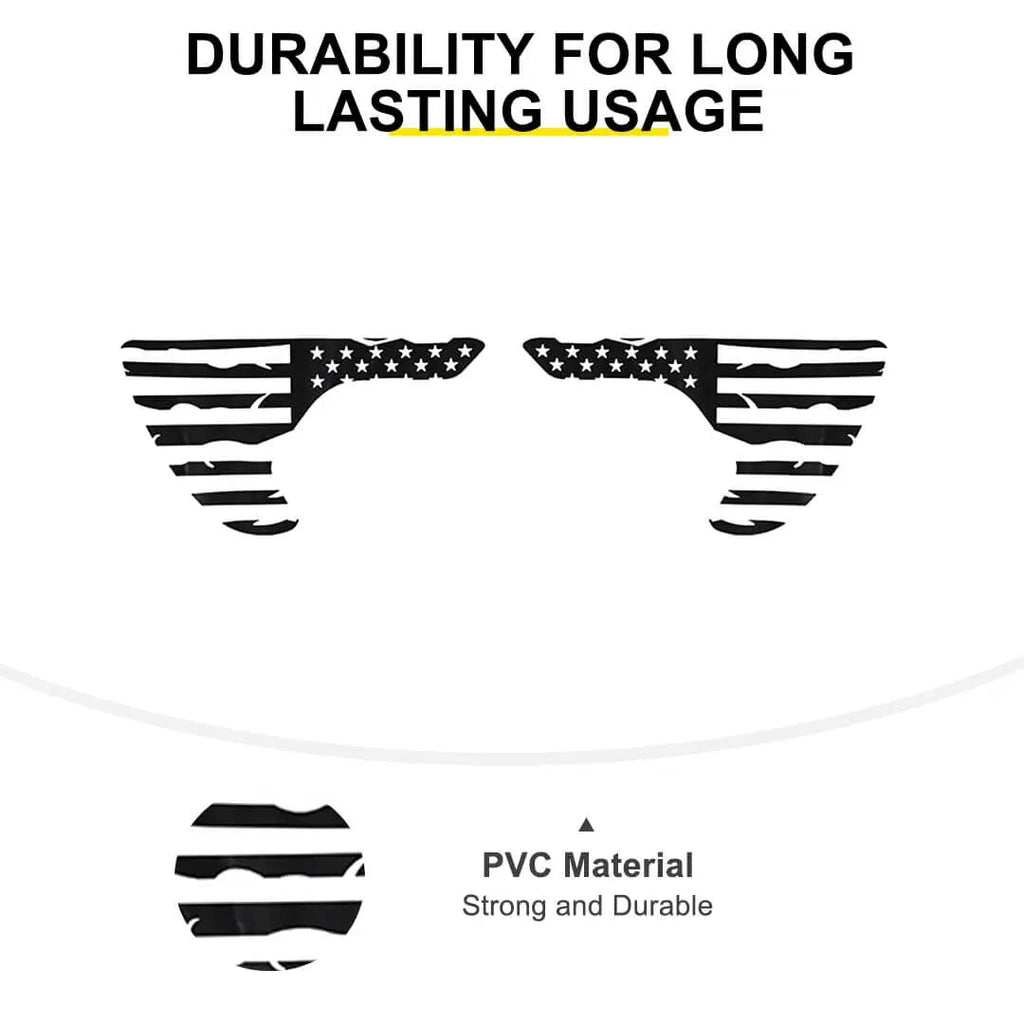 For 2018+ Jeep Wrangler JL & Gladiator JT Exterior Front Leaf Fender Sticker Trim Cover (2 pcs)