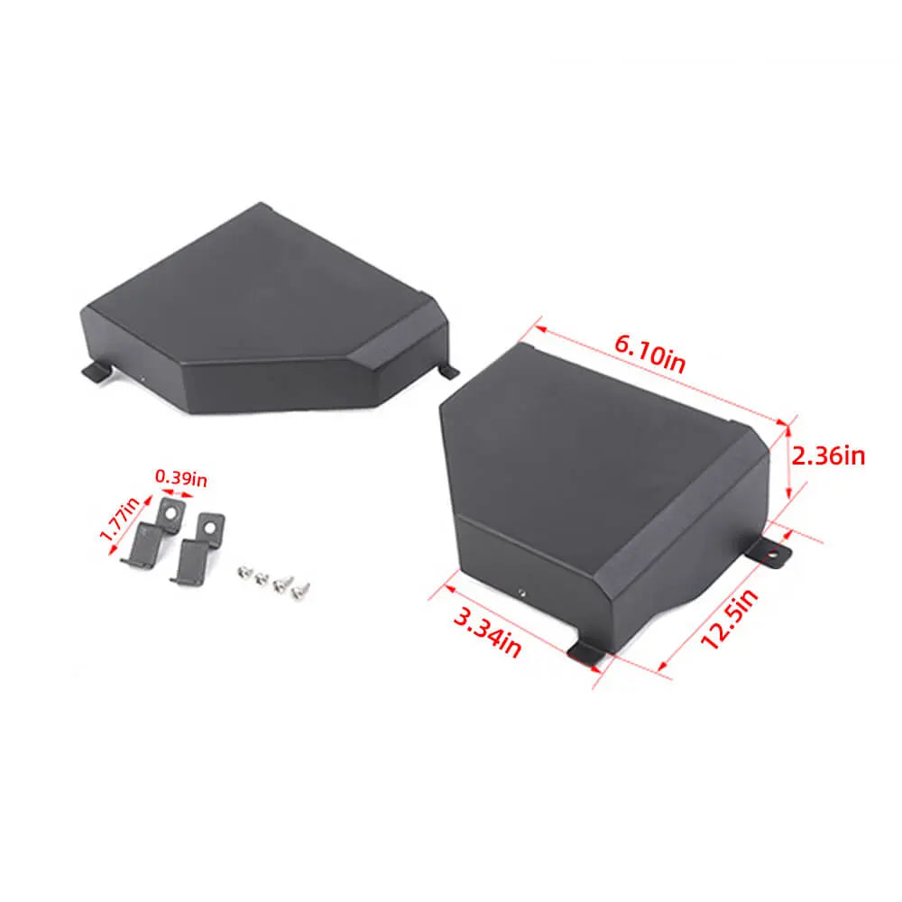 For 2018+ Jeep Wrangler JL & Gladiator JT Front Door Net Replacement Insert Metal Door Pocket Map Storage Box Short Version