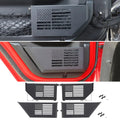 For 2018+ Jeep Wrangler JL & Gladiator JT Front/Rear Door Net Replacement Insert Metal Storage Box Door Map Pocket US Flag