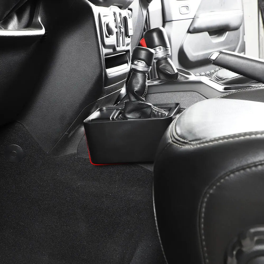 For 2018+ Jeep Wrangler JL & Gladiator JT Gear Shift Center Console Driver Side Storage Box Organizer