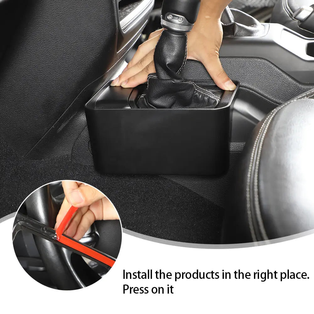 For 2018+ Jeep Wrangler JL & Gladiator JT Gear Shift Center Console Driver Side Storage Box Organizer