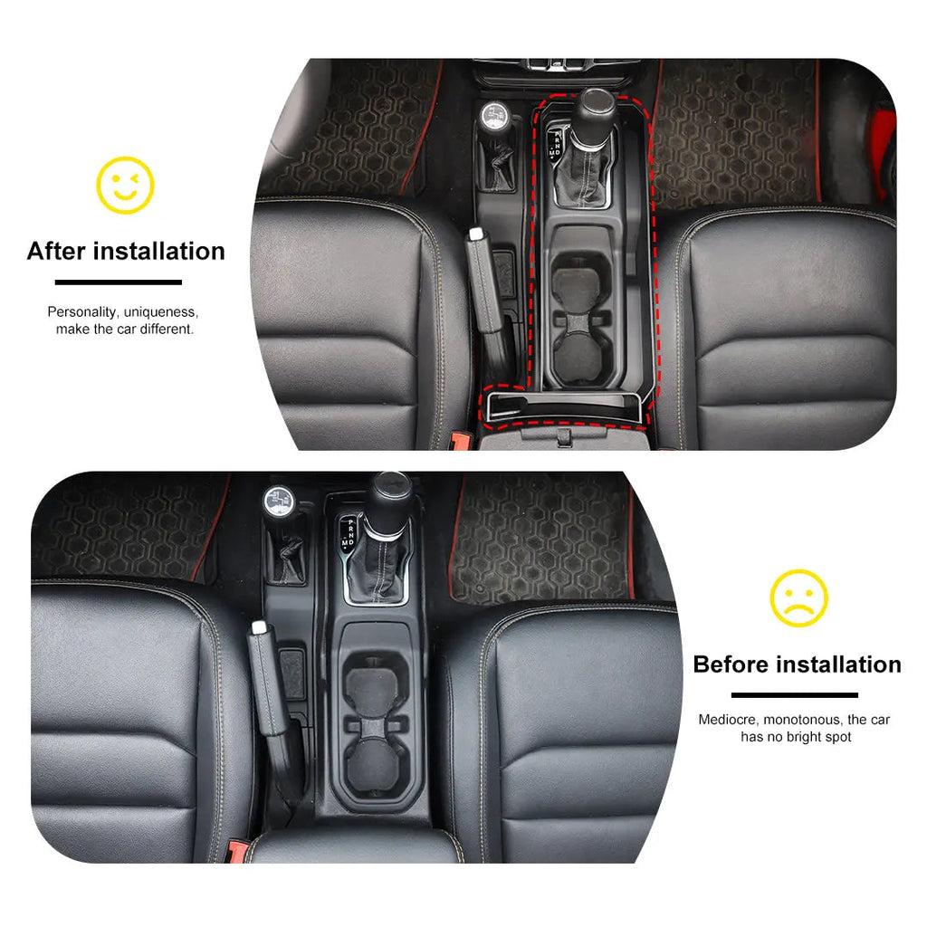 For 2018+ Jeep Wrangler JL & Gladiator JT Gear Shift Console Side Storage Box Organizer Tray (2 pcs)