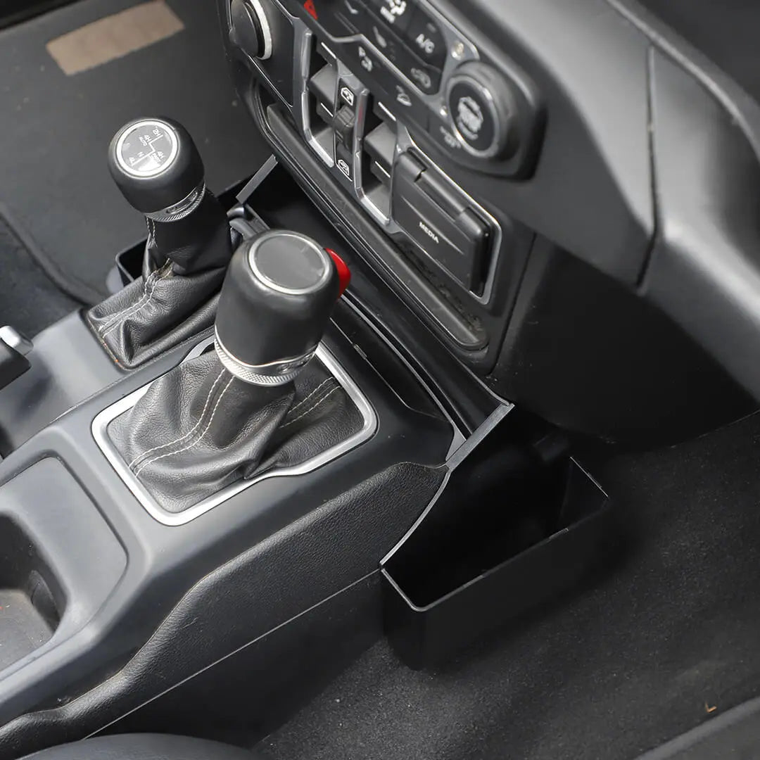 For 2018+ Jeep Wrangler JL & Gladiator JT Inner Center Console Gear Shift Side Storage Box Organizer (3 pcs)