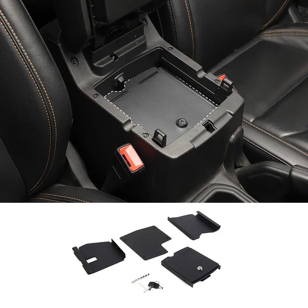 For 2018+ Jeep Wrangler JL & Gladiator JT Interior Center Console Safe Box Armrest Storage Box