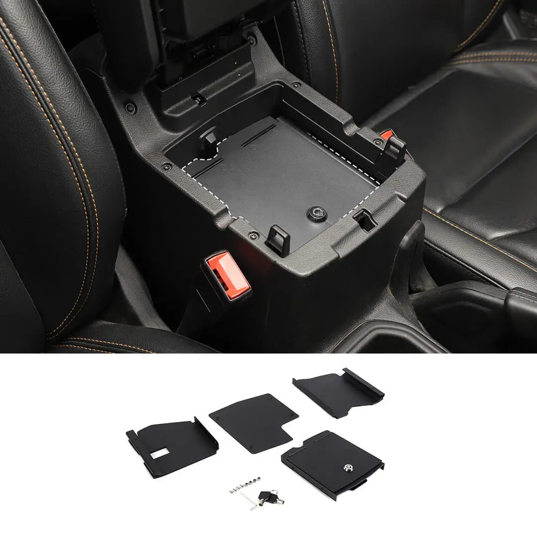 For 2018+ Jeep Wrangler JL & Gladiator JT Interior Center Console Safe Box Armrest Storage Box