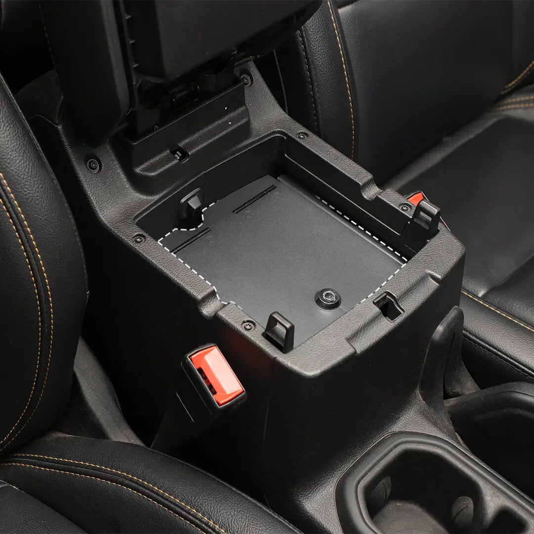 For 2018+ Jeep Wrangler JL & Gladiator JT Interior Center Console Safe Box Armrest Storage Box