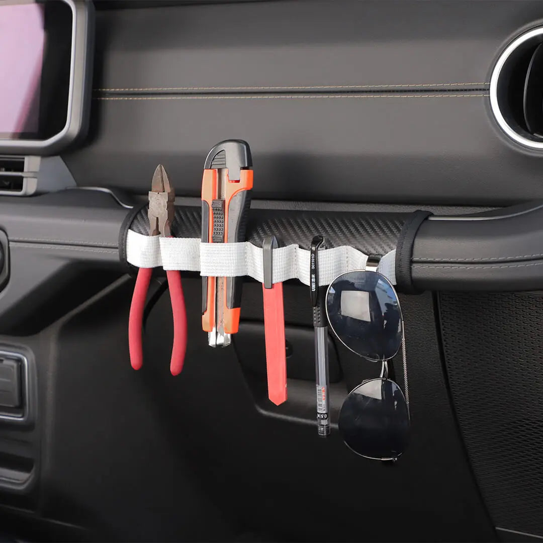For 2018+ Jeep Wrangler JL & Gladiator JT Interior Co-pilot Grab Handle Leather Protection Cover Trim