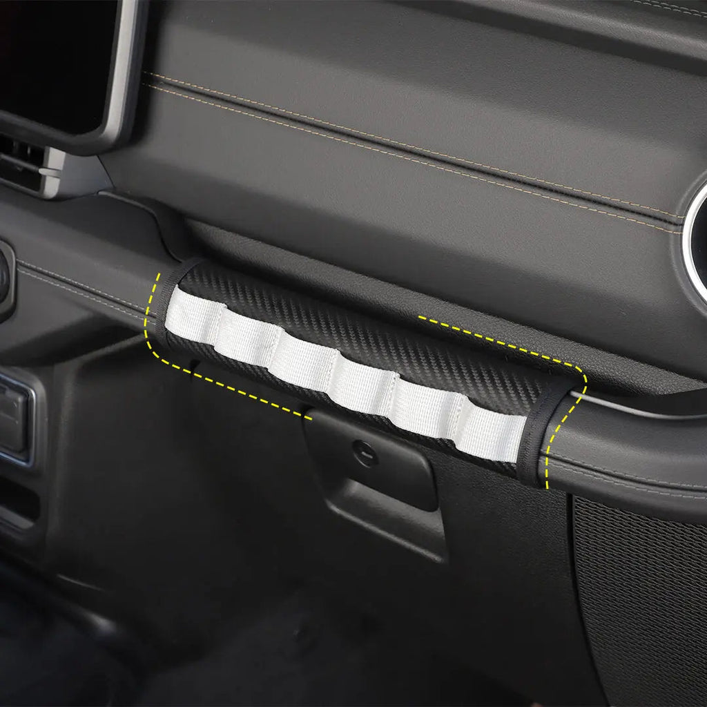 For 2018+ Jeep Wrangler JL & Gladiator JT Interior Co-pilot Grab Handle Leather Protection Cover Trim