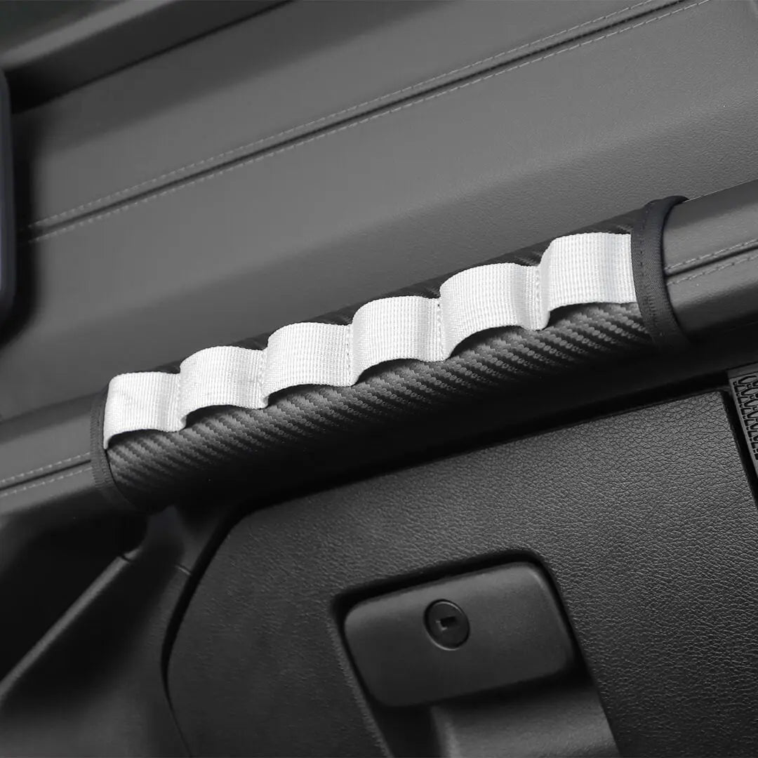 For 2018+ Jeep Wrangler JL & Gladiator JT Interior Co-pilot Grab Handle Leather Protection Cover Trim
