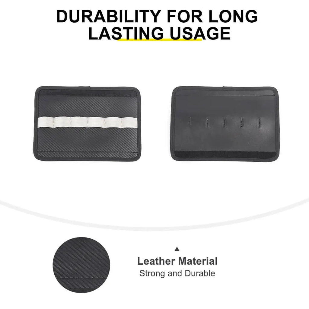 For 2018+ Jeep Wrangler JL & Gladiator JT Interior Co-pilot Grab Handle Leather Protection Cover Trim
