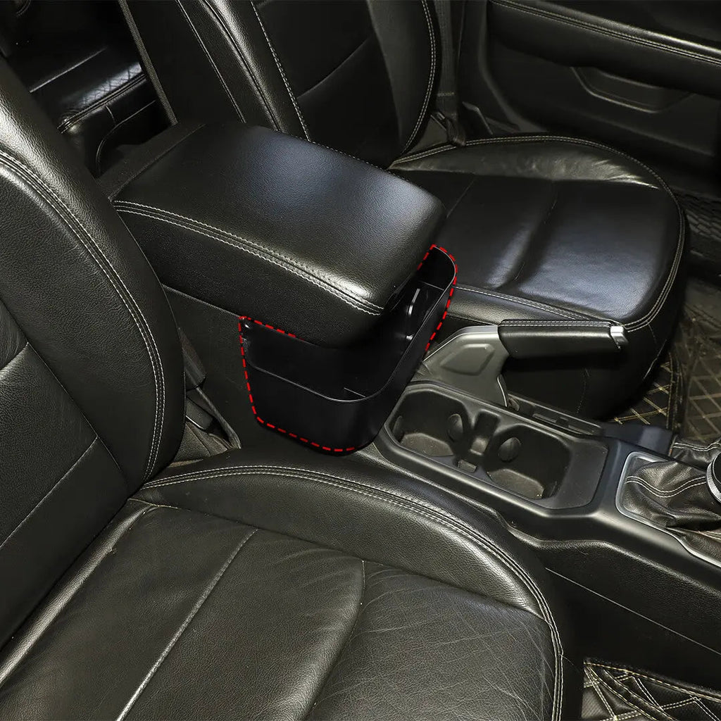 For 2018+ Jeep Wrangler JL & Gladiator JT Interior Front Armrest Storage Box Organizer Tray