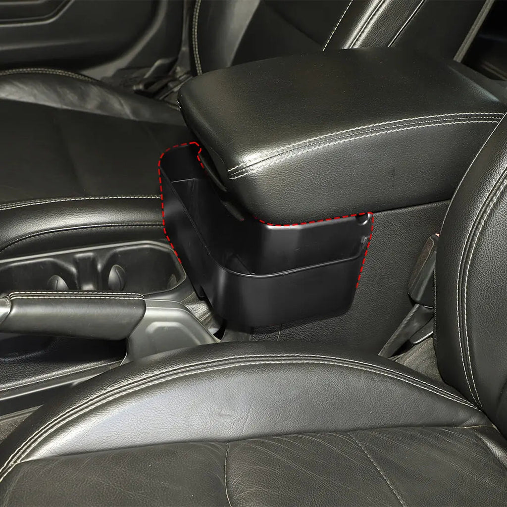 For 2018+ Jeep Wrangler JL & Gladiator JT Interior Front Armrest Storage Box Organizer Tray