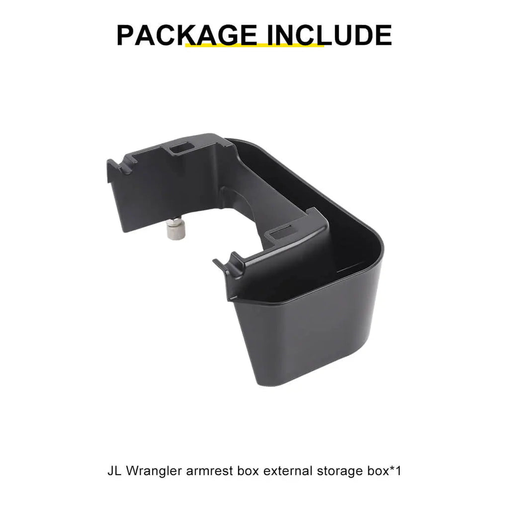 For 2018+ Jeep Wrangler JL & Gladiator JT Interior Front Armrest Storage Box Organizer Tray