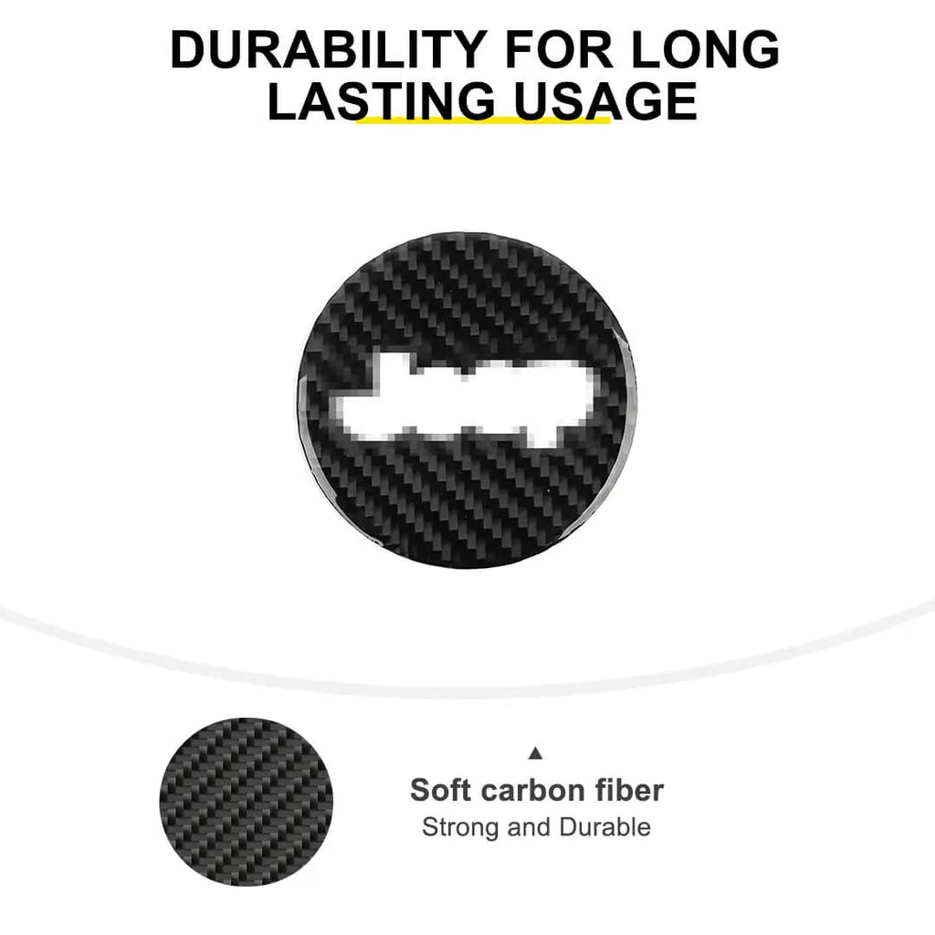 For 2018+ Jeep Wrangler JL & Gladiator JT Interior Steering Wheel Center Trim Cover
