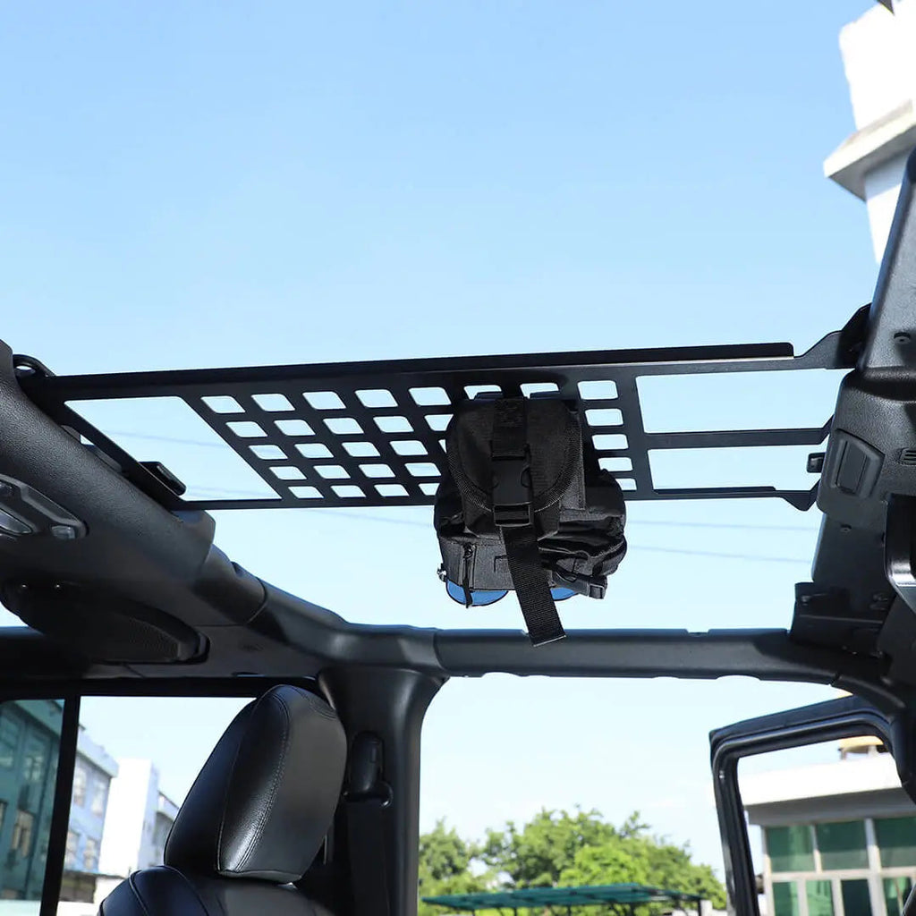 For 2018+ Jeep Wrangler JL & Gladiator JT Iron Car Front Roof Storage Rack Cargo Carrier
