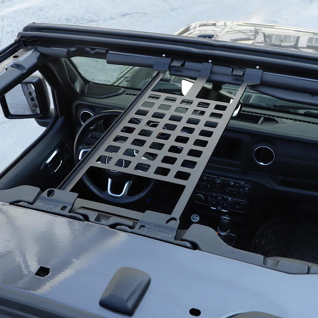 For 2018+ Jeep Wrangler JL & Gladiator JT Iron Car Front Roof Storage Rack Cargo Carrier