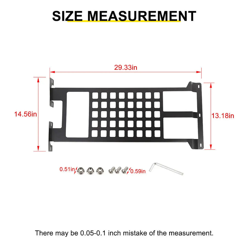 For 2018+ Jeep Wrangler JL & Gladiator JT Iron Car Front Roof Storage Rack Cargo Carrier