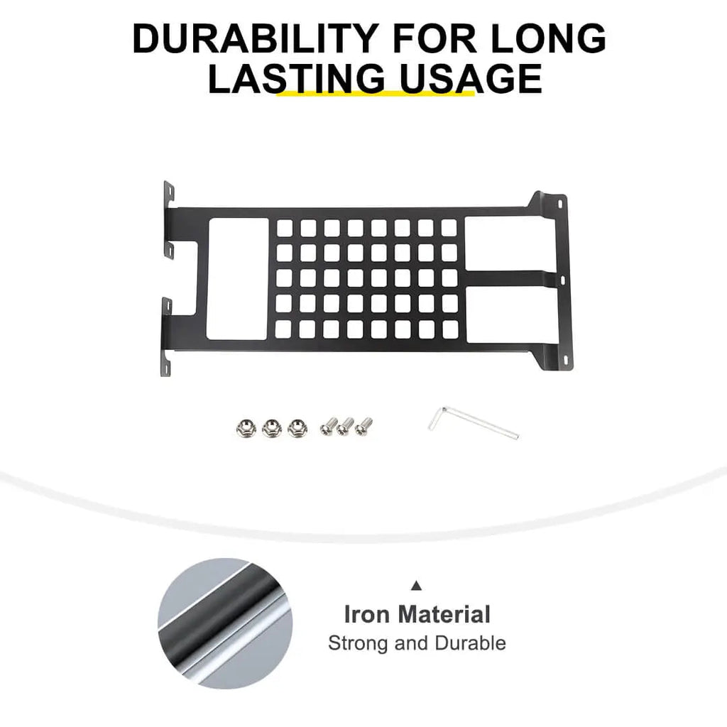 For 2018+ Jeep Wrangler JL & Gladiator JT Iron Car Front Roof Storage Rack Cargo Carrier