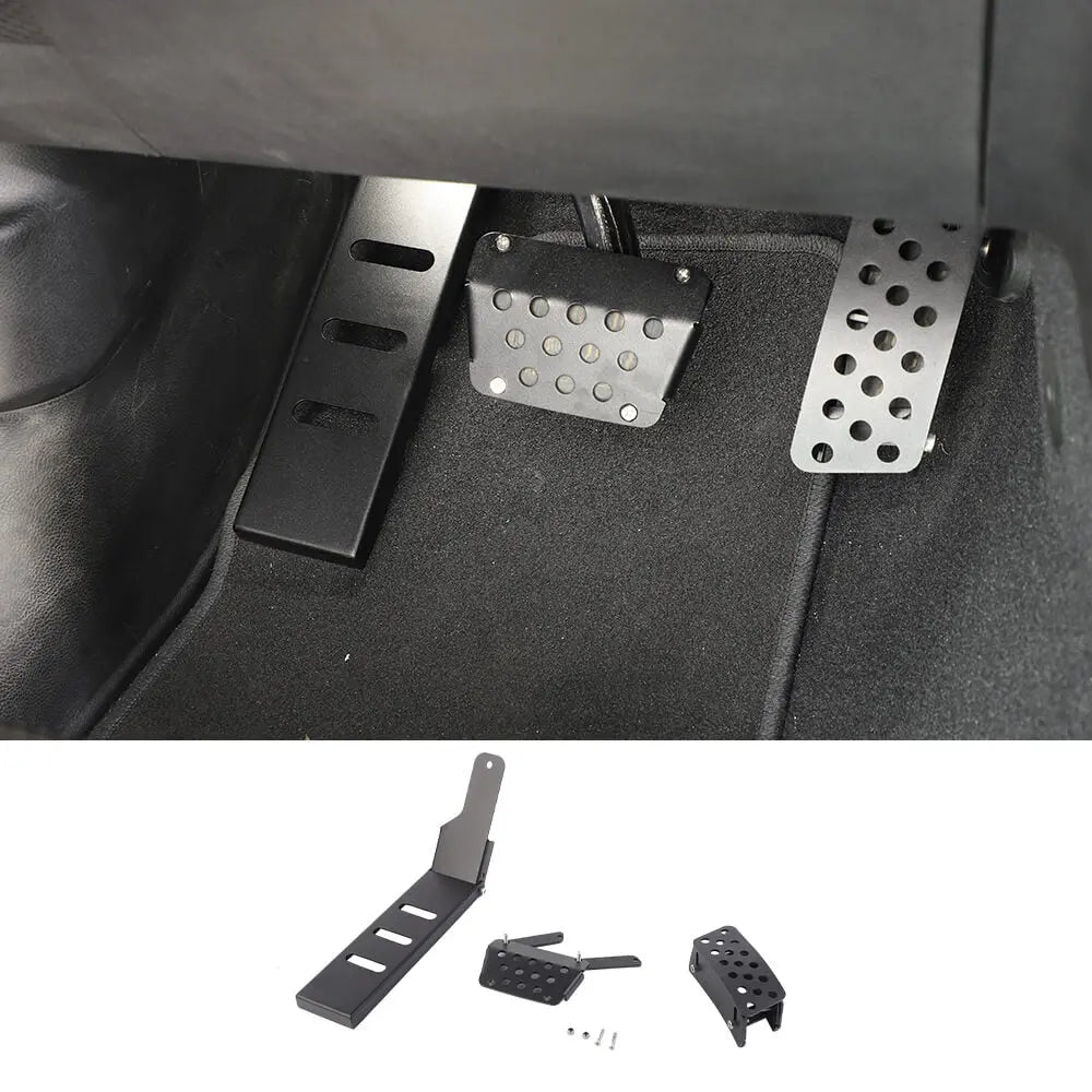For 2018+ Jeep Wrangler JL & Gladiator JT Left Foot Rest & Gas Throttle Brake Pedal Cover Trim