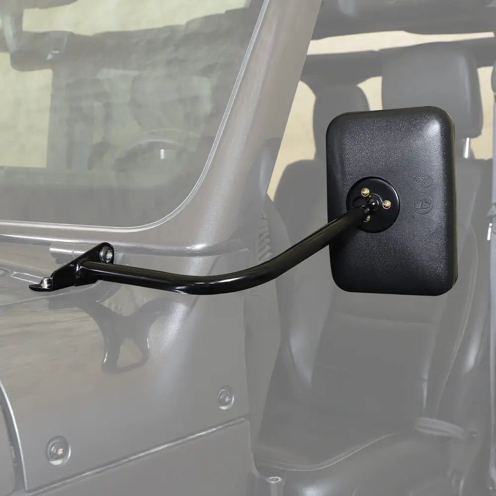 For 2018+ Jeep Wrangler JL & Gladiator JT Rear View Side Hinge Door Off Mirrors Rectangular