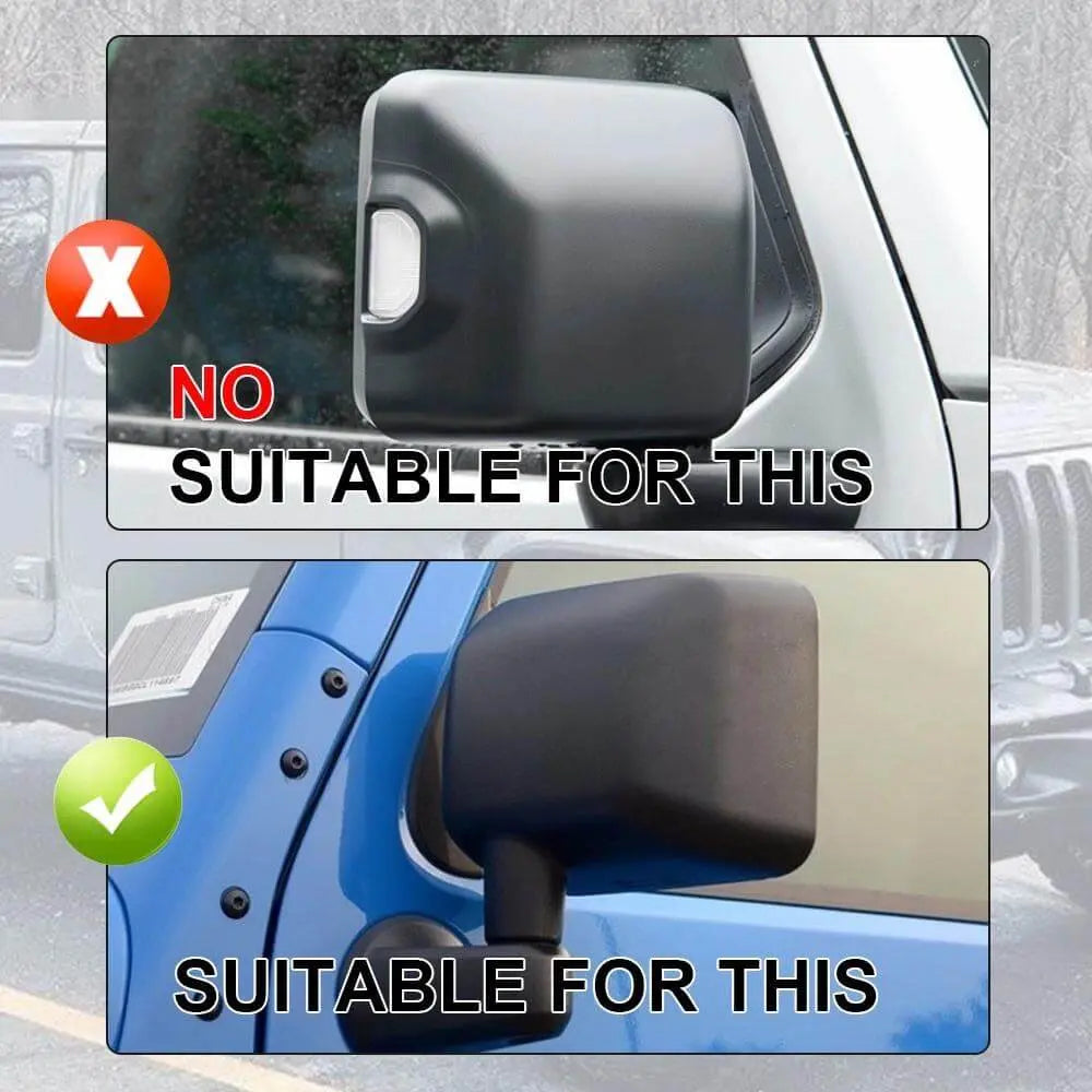 For 2018+ Jeep Wrangler JL & Gladiator JT Rearview Mirror Cover Cap Original Car Accessories