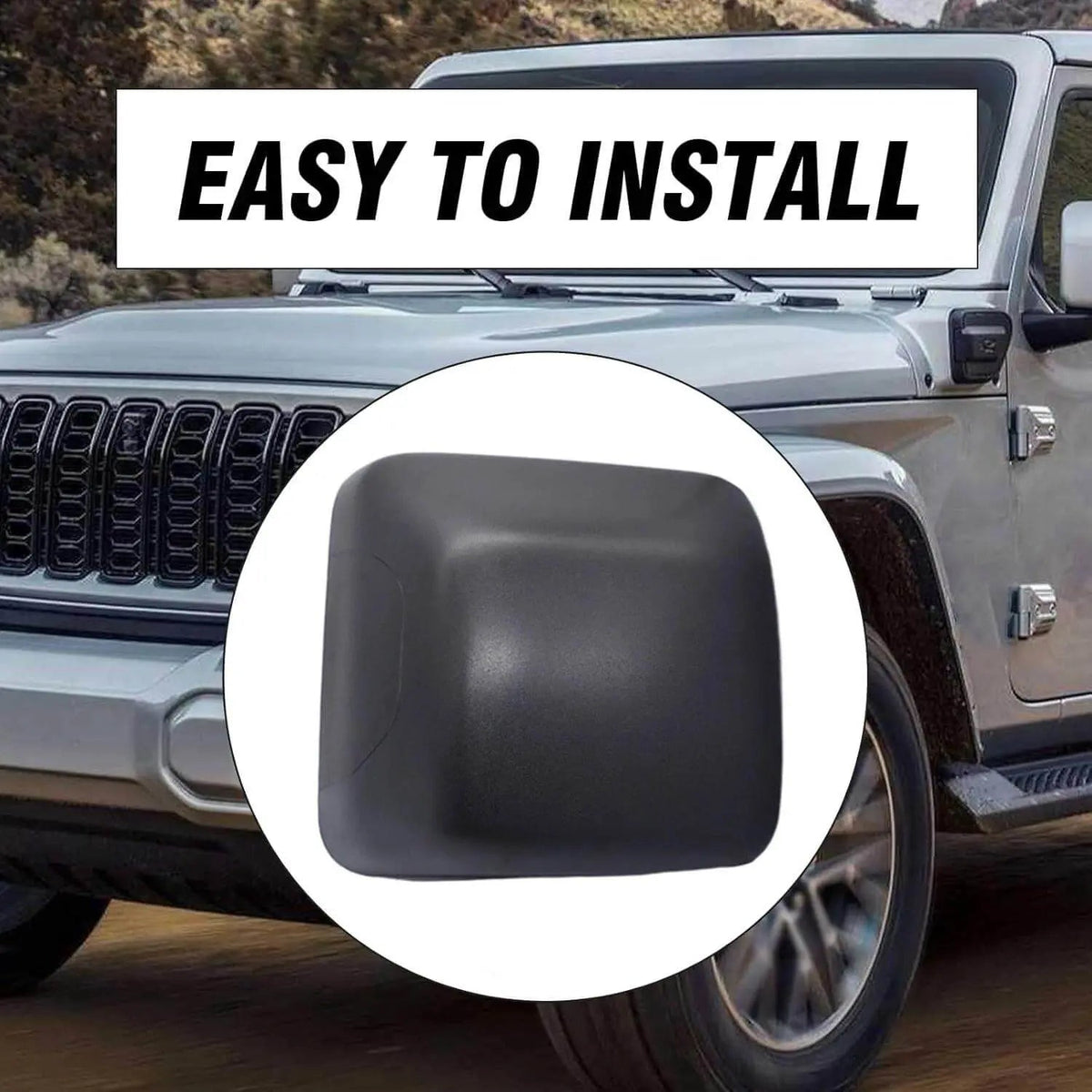 For 2018+ Jeep Wrangler JL & Gladiator JT Rearview Mirror Cover Cap Original Car Accessories