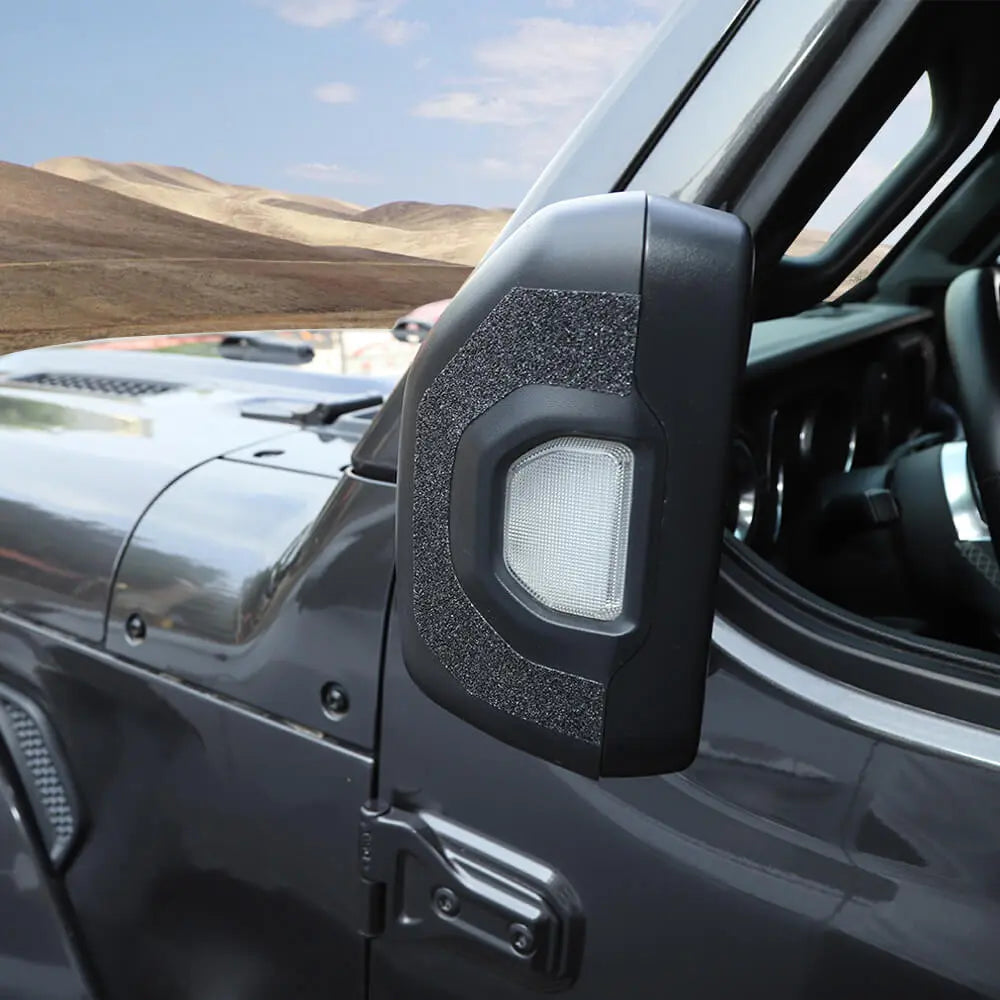 For 2018+ Jeep Wrangler JL & Gladiator JT Reverse Mirror Frame Anti-erase Protective Sticker Trim