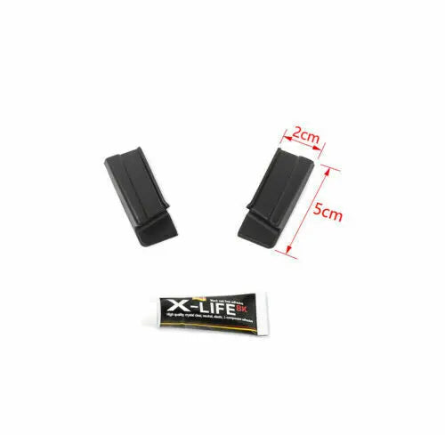 For 2018+ Jeep Wrangler JL & Gladiator JT Roof Rainwater Shield Diversion Slot Extend 2pcs