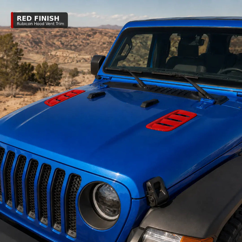 For 2018+ Jeep Wrangler JL & Gladiator JT Rubicon Hood Vents Cover Trim