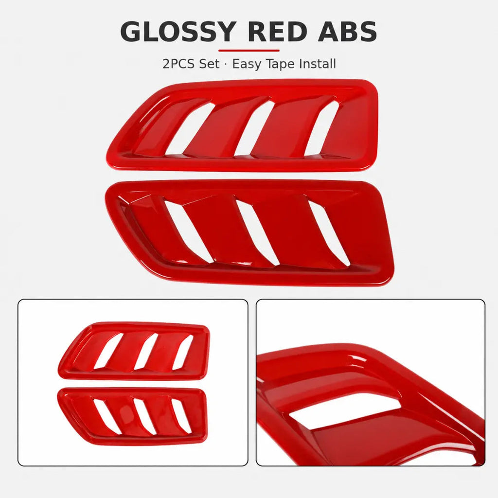 For 2018+ Jeep Wrangler JL & Gladiator JT Rubicon Hood Vents Cover Trim
