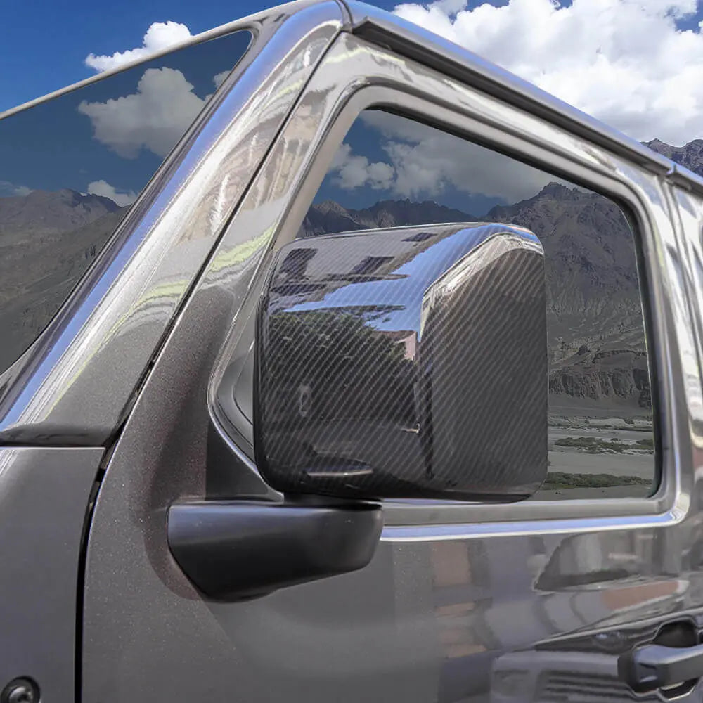 For 2018+ Jeep Wrangler JL JLU & Gladiator JT Side Mirror Cover Trim – Without Turn Signals Only, 2PCS